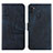 Coque Portefeuille Livre Cuir Etui Clapet Y02X pour Samsung Galaxy A11 Bleu