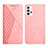 Coque Portefeuille Livre Cuir Etui Clapet Y02X pour Samsung Galaxy A32 4G Or Rose