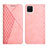 Coque Portefeuille Livre Cuir Etui Clapet Y02X pour Samsung Galaxy F12 Or Rose