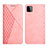 Coque Portefeuille Livre Cuir Etui Clapet Y02X pour Samsung Galaxy F42 5G Or Rose