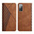 Coque Portefeuille Livre Cuir Etui Clapet Y02X pour Samsung Galaxy S20 FE 4G Marron