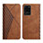 Coque Portefeuille Livre Cuir Etui Clapet Y02X pour Samsung Galaxy S20 Ultra 5G Marron