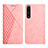 Coque Portefeuille Livre Cuir Etui Clapet Y02X pour Sony Xperia 1 III Or Rose