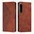 Coque Portefeuille Livre Cuir Etui Clapet Y02X pour Sony Xperia 1 IV SO-51C Marron