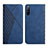 Coque Portefeuille Livre Cuir Etui Clapet Y02X pour Sony Xperia 10 III SOG04 Bleu