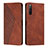 Coque Portefeuille Livre Cuir Etui Clapet Y02X pour Sony Xperia 10 IV Marron