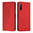 Coque Portefeuille Livre Cuir Etui Clapet Y02X pour Sony Xperia 10 IV SOG07 Rouge