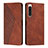 Coque Portefeuille Livre Cuir Etui Clapet Y02X pour Sony Xperia 5 IV Marron