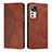 Coque Portefeuille Livre Cuir Etui Clapet Y02X pour Xiaomi Mi 12T 5G Marron