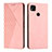 Coque Portefeuille Livre Cuir Etui Clapet Y02X pour Xiaomi POCO C3 Or Rose