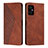 Coque Portefeuille Livre Cuir Etui Clapet Y02X pour Xiaomi Poco M4 5G Marron