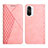 Coque Portefeuille Livre Cuir Etui Clapet Y02X pour Xiaomi Redmi K40 5G Or Rose