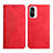 Coque Portefeuille Livre Cuir Etui Clapet Y02X pour Xiaomi Redmi K40 5G Rouge