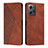 Coque Portefeuille Livre Cuir Etui Clapet Y02X pour Xiaomi Redmi Note 12 4G Marron