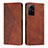 Coque Portefeuille Livre Cuir Etui Clapet Y02X pour Xiaomi Redmi Note 12S Marron