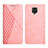 Coque Portefeuille Livre Cuir Etui Clapet Y02X pour Xiaomi Redmi Note 9 Pro Max Or Rose