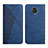 Coque Portefeuille Livre Cuir Etui Clapet Y02X pour Xiaomi Redmi Note 9S Bleu