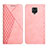 Coque Portefeuille Livre Cuir Etui Clapet Y02X pour Xiaomi Redmi Note 9S Or Rose