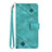 Coque Portefeuille Livre Cuir Etui Clapet Y03B pour Huawei Honor X6 Vert