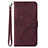 Coque Portefeuille Livre Cuir Etui Clapet Y03B pour Samsung Galaxy A32 5G Vin Rouge