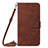 Coque Portefeuille Livre Cuir Etui Clapet Y03B pour Samsung Galaxy M33 5G Marron