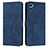 Coque Portefeuille Livre Cuir Etui Clapet Y03X pour Motorola Moto E32 India Bleu