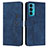 Coque Portefeuille Livre Cuir Etui Clapet Y03X pour Motorola Moto Edge 20 5G Bleu