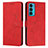 Coque Portefeuille Livre Cuir Etui Clapet Y03X pour Motorola Moto Edge 20 5G Rouge