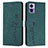 Coque Portefeuille Livre Cuir Etui Clapet Y03X pour Motorola Moto Edge 30 Neo 5G Vert