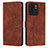 Coque Portefeuille Livre Cuir Etui Clapet Y03X pour Motorola Moto Edge 40 5G Marron