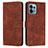 Coque Portefeuille Livre Cuir Etui Clapet Y03X pour Motorola Moto Edge Plus (2023) 5G Marron