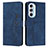 Coque Portefeuille Livre Cuir Etui Clapet Y03X pour Motorola Moto Edge X30 5G Bleu