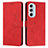 Coque Portefeuille Livre Cuir Etui Clapet Y03X pour Motorola Moto Edge X30 5G Rouge