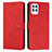 Coque Portefeuille Livre Cuir Etui Clapet Y03X pour Motorola Moto G100 5G Rouge