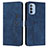 Coque Portefeuille Livre Cuir Etui Clapet Y03X pour Motorola Moto G41 Bleu