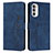 Coque Portefeuille Livre Cuir Etui Clapet Y03X pour Motorola MOTO G52 Bleu