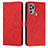 Coque Portefeuille Livre Cuir Etui Clapet Y03X pour Motorola Moto G60s Rouge