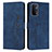 Coque Portefeuille Livre Cuir Etui Clapet Y03X pour OnePlus Nord N200 5G Bleu