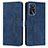 Coque Portefeuille Livre Cuir Etui Clapet Y03X pour Oppo A16s Bleu
