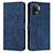 Coque Portefeuille Livre Cuir Etui Clapet Y03X pour Oppo F19 Pro Bleu