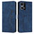 Coque Portefeuille Livre Cuir Etui Clapet Y03X pour Oppo F21 Pro 4G Bleu