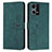 Coque Portefeuille Livre Cuir Etui Clapet Y03X pour Oppo F21 Pro 4G Vert