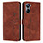 Coque Portefeuille Livre Cuir Etui Clapet Y03X pour Realme 10 4G Marron