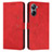 Coque Portefeuille Livre Cuir Etui Clapet Y03X pour Realme 10 4G Rouge