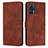 Coque Portefeuille Livre Cuir Etui Clapet Y03X pour Realme 9 4G Marron