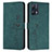 Coque Portefeuille Livre Cuir Etui Clapet Y03X pour Realme 9 4G Vert