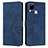 Coque Portefeuille Livre Cuir Etui Clapet Y03X pour Realme C12 Bleu