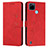 Coque Portefeuille Livre Cuir Etui Clapet Y03X pour Realme C21Y Rouge