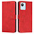 Coque Portefeuille Livre Cuir Etui Clapet Y03X pour Realme C30 Rouge