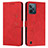 Coque Portefeuille Livre Cuir Etui Clapet Y03X pour Realme C31 Rouge